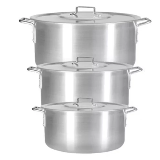 kit panela feijoada de alumínio 3 peças