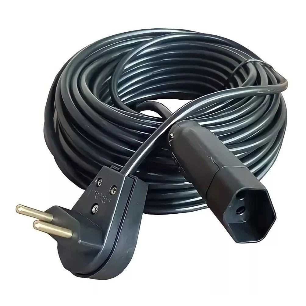 Extensão Elétrica 30 Metros 20Aa Cabo Pp Reforçada Cor Preto 127V/220V